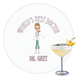 Doctor Avatar Printed Drink Topper - 3.5" (Personalized)