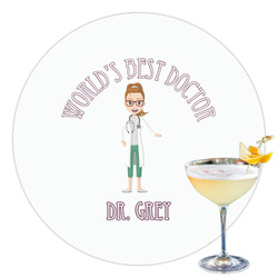 Doctor Avatar Printed Drink Topper - 3.5" (Personalized)