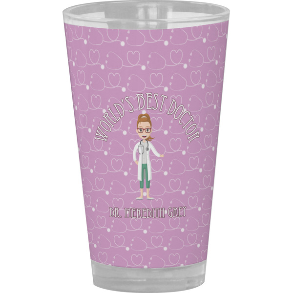 Custom Doctor Avatar Pint Glass - Full Color (Personalized)