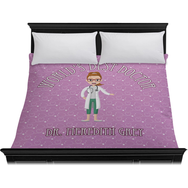Doctor Avatar Duvet Cover - King - On Bed - No Prop