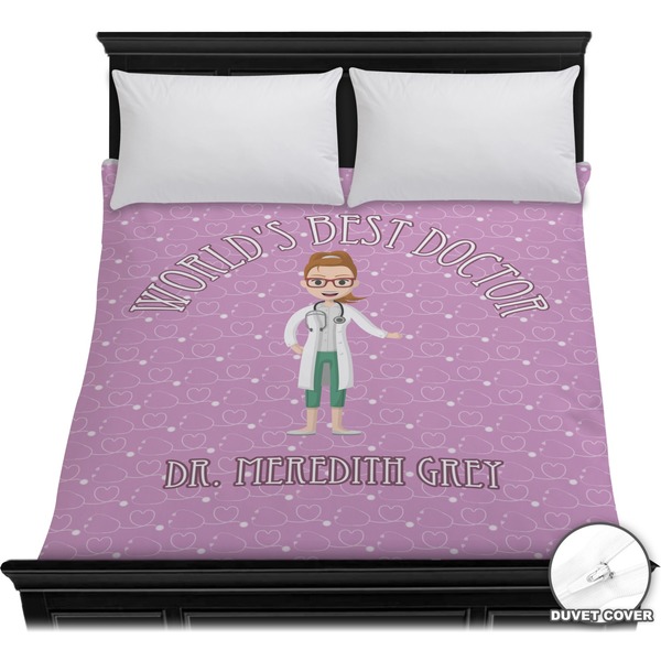 Custom Doctor Avatar Duvet Cover - Full / Queen (Personalized)