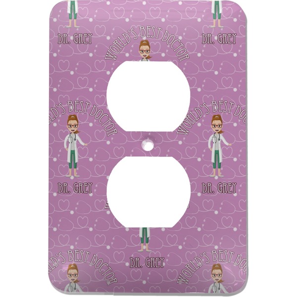 Custom Doctor Avatar Electric Outlet Plate (Personalized)