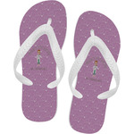 Doctor Avatar Flip Flops - Large (Personalized)