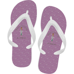 Doctor Avatar Flip Flops - Small (Personalized)