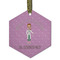 Doctor Avatar Flat Glass Ornament - Hexagon w/ Name or Text