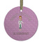 Doctor Avatar Frosted Glass Ornament - Round