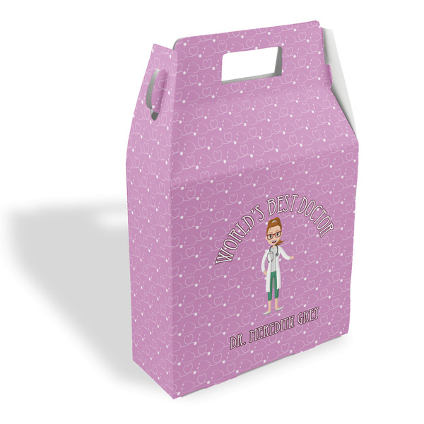 Custom Doctor Avatar Gable Favor Box (Personalized)
