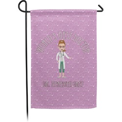 Doctor Avatar Small Garden Flag - Double Sided w/ Name or Text