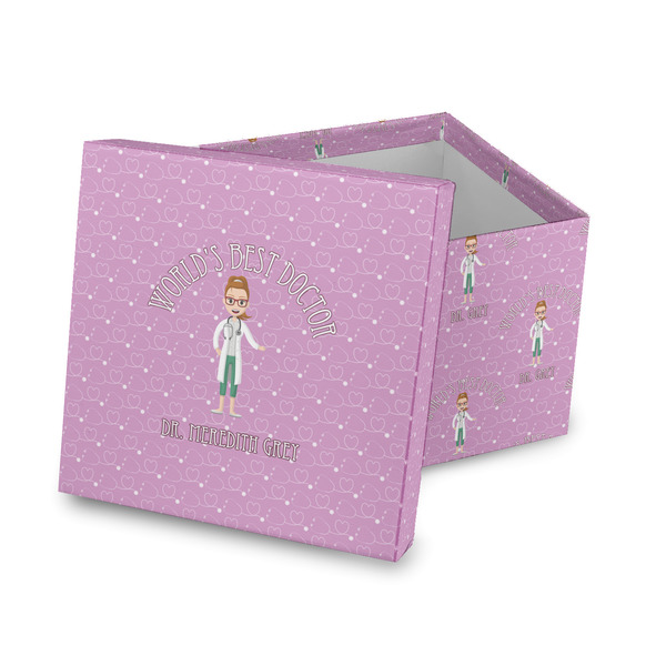 Custom Doctor Avatar Gift Box with Lid - Canvas Wrapped (Personalized)