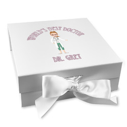 Doctor Avatar Gift Box with Magnetic Lid - White (Personalized)