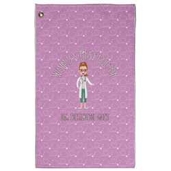 Doctor Avatar Golf Towel - Poly-Cotton Blend w/ Name or Text