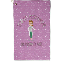 Doctor Avatar Golf Towel - Poly-Cotton Blend - Small w/ Name or Text
