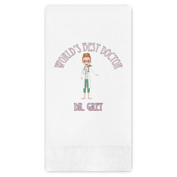 Doctor Avatar Guest Napkins - Full Color - Embossed Edge (Personalized)
