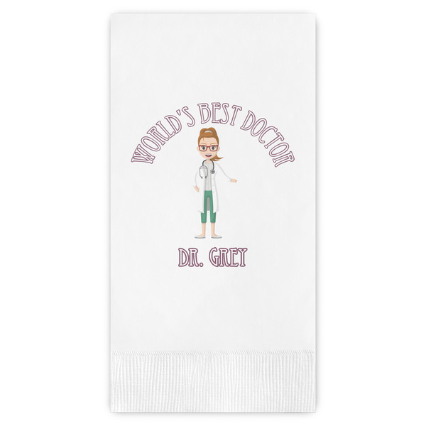Custom Doctor Avatar Guest Paper Towels - Full Color (Personalized)
