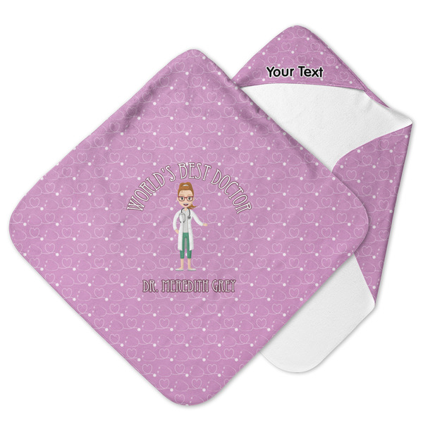 Custom Doctor Avatar Hooded Baby Towel (Personalized)