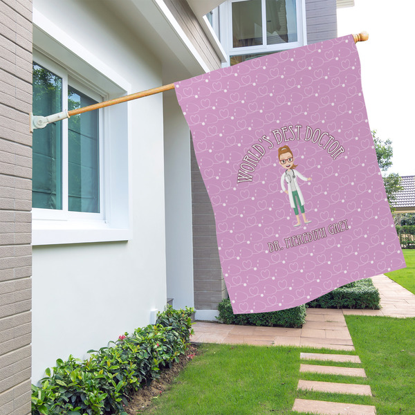 Doctor Avatar House Flags - Double Sided - LIFESTYLE