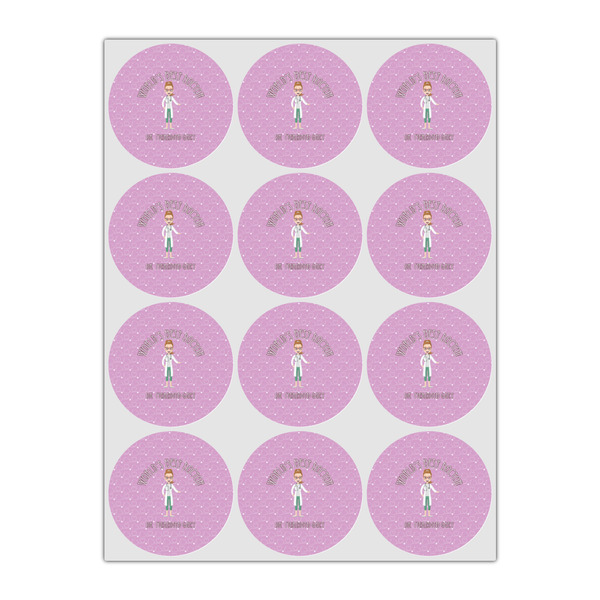 Doctor Avatar Icing Circle - Small - Set of 12