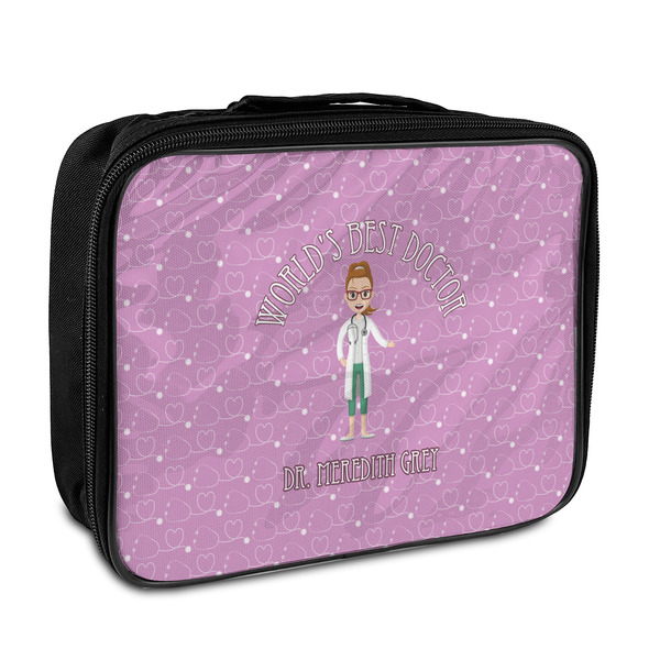 Custom Doctor Avatar Insulated Lunch Bag (Personalized)