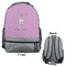 Doctor Avatar Large Backpack - Gray - Front & Back View