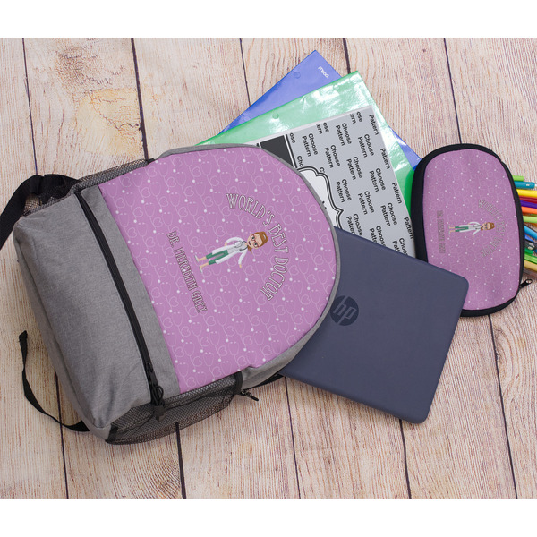 Doctor Avatar Large Backpack - Gray - With Stuff