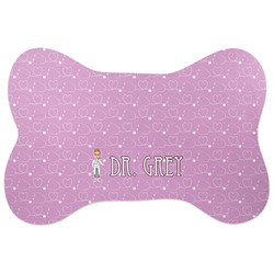 Doctor Avatar Bone Shaped Dog Food Mat (Personalized)