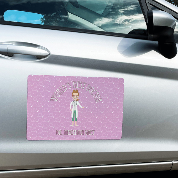 Doctor Avatar Large Rectangle Car Magnets- In Context