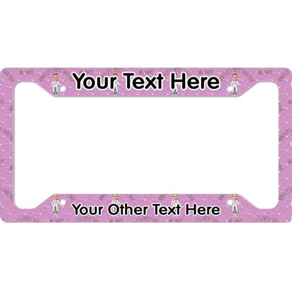 Custom Doctor Avatar License Plate Frame - Style A (Personalized)