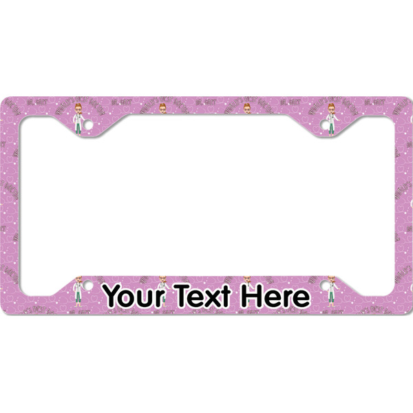 Custom Doctor Avatar License Plate Frame - Style C (Personalized)