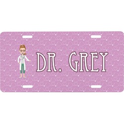 Doctor Avatar Front License Plate (Personalized)