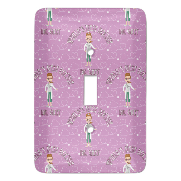Custom Doctor Avatar Light Switch Cover (Single Toggle) (Personalized)