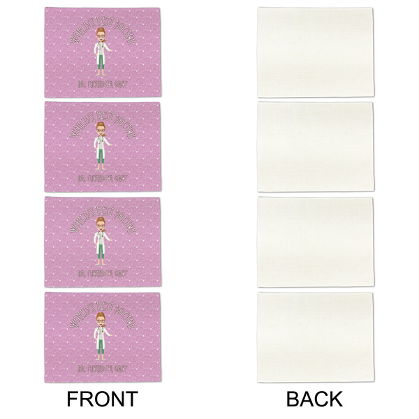 Doctor Avatar Linen Placemat - APPROVAL Set of 4 (single sided)