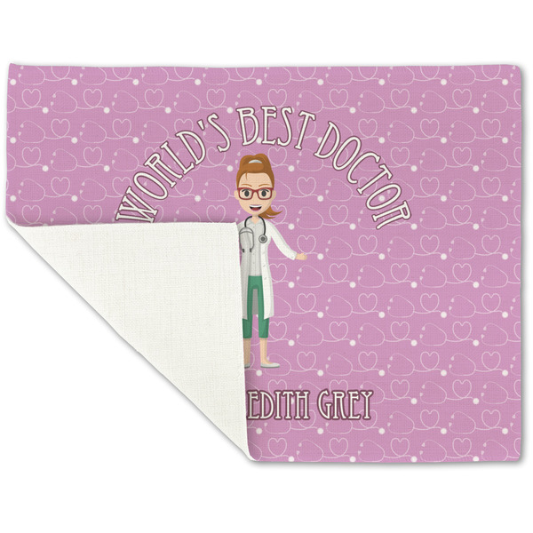 Doctor Avatar Linen Placemat - Folded Corner (single side)