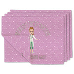 Doctor Avatar Double-Sided Linen Placemat - Set of 4 w/ Name or Text