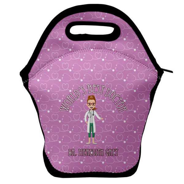Custom Doctor Avatar Lunch Bag w/ Name or Text
