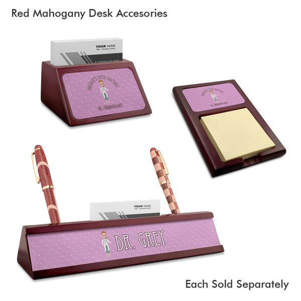 Doctor Avatar Mahogany Desk Accessories