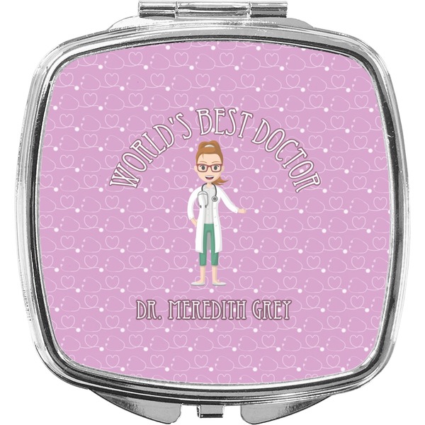 Custom Doctor Avatar Compact Makeup Mirror (Personalized)