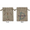 Doctor Avatar Medium Burlap Gift Bag - Front & Back (Personalized)