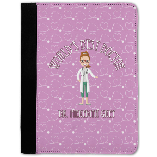 Custom Doctor Avatar Notebook Padfolio w/ Name or Text
