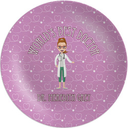 Doctor Avatar Melamine Salad Plate - 8" (Personalized)