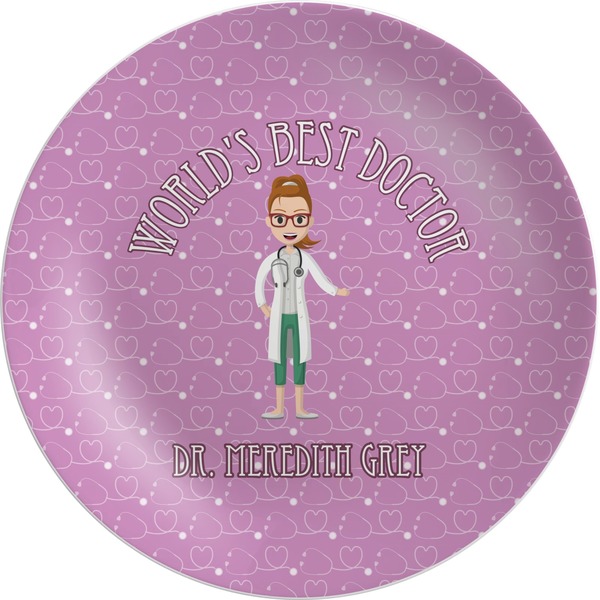 Custom Doctor Avatar Melamine Plate (Personalized)