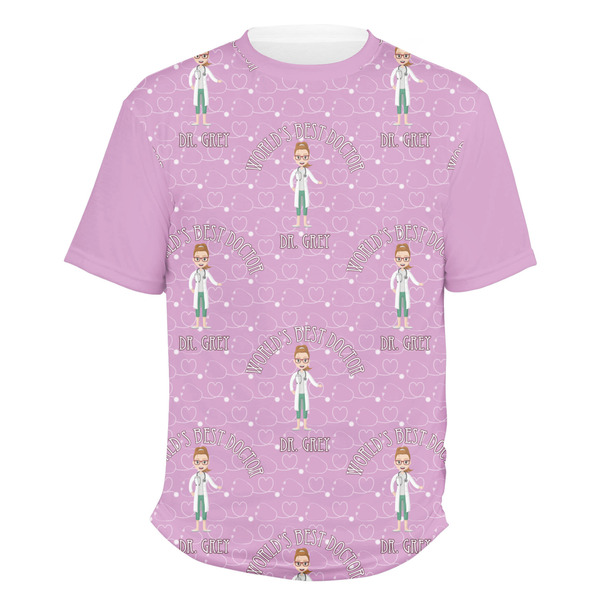 Custom Doctor Avatar Men's Crew T-Shirt (Personalized)