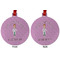 Doctor Avatar Metal Ball Ornament - Front and Back