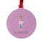 Doctor Avatar Metal Ball Ornament - Front