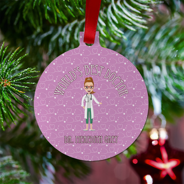 Doctor Avatar Metal Ball Ornament - Lifestyle