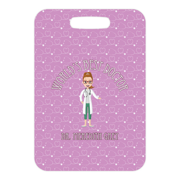 Doctor Avatar Metal Luggage Tag - Front Without Strap