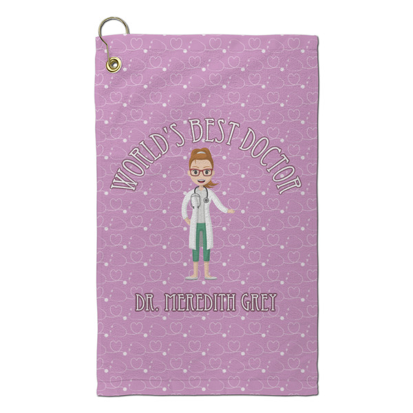 Custom Doctor Avatar Microfiber Golf Towel - Small (Personalized)