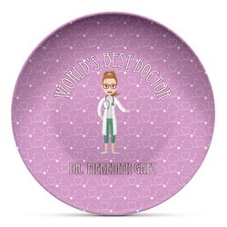 Doctor Avatar Microwave Safe Plastic Plate - Composite Polymer (Personalized)