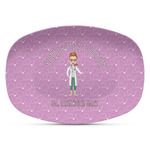 Doctor Avatar Plastic Platter - Microwave & Oven Safe Composite Polymer (Personalized)