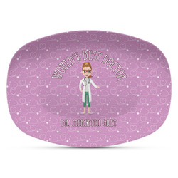 Doctor Avatar Plastic Platter - Microwave & Oven Safe Composite Polymer (Personalized)