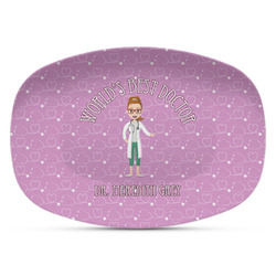 Doctor Avatar Plastic Platter - Microwave & Oven Safe Composite Polymer (Personalized)